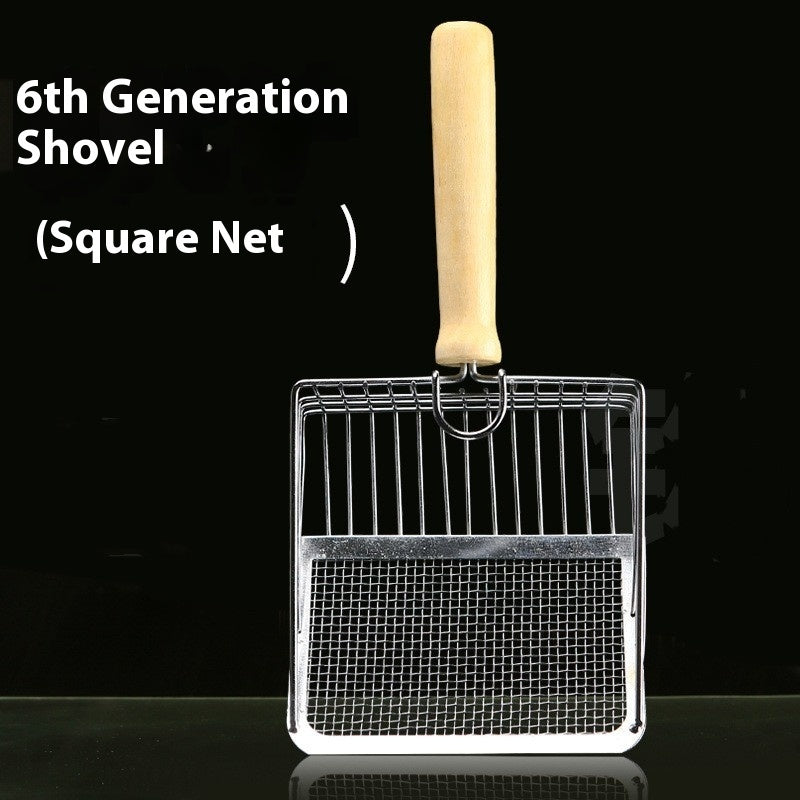 Metal Cat Litter Scoop Large Small Hole Cat Shovel Shit Shovel 6 Generation Cat Litter