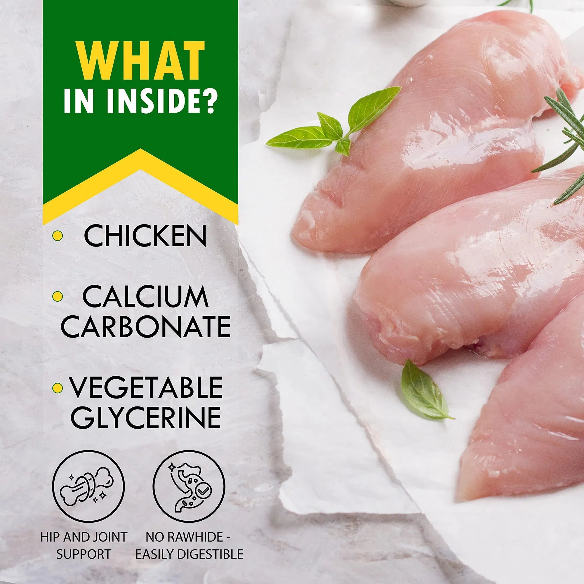 Dog Calcium Bones Wrapped Chicken & Rawhide