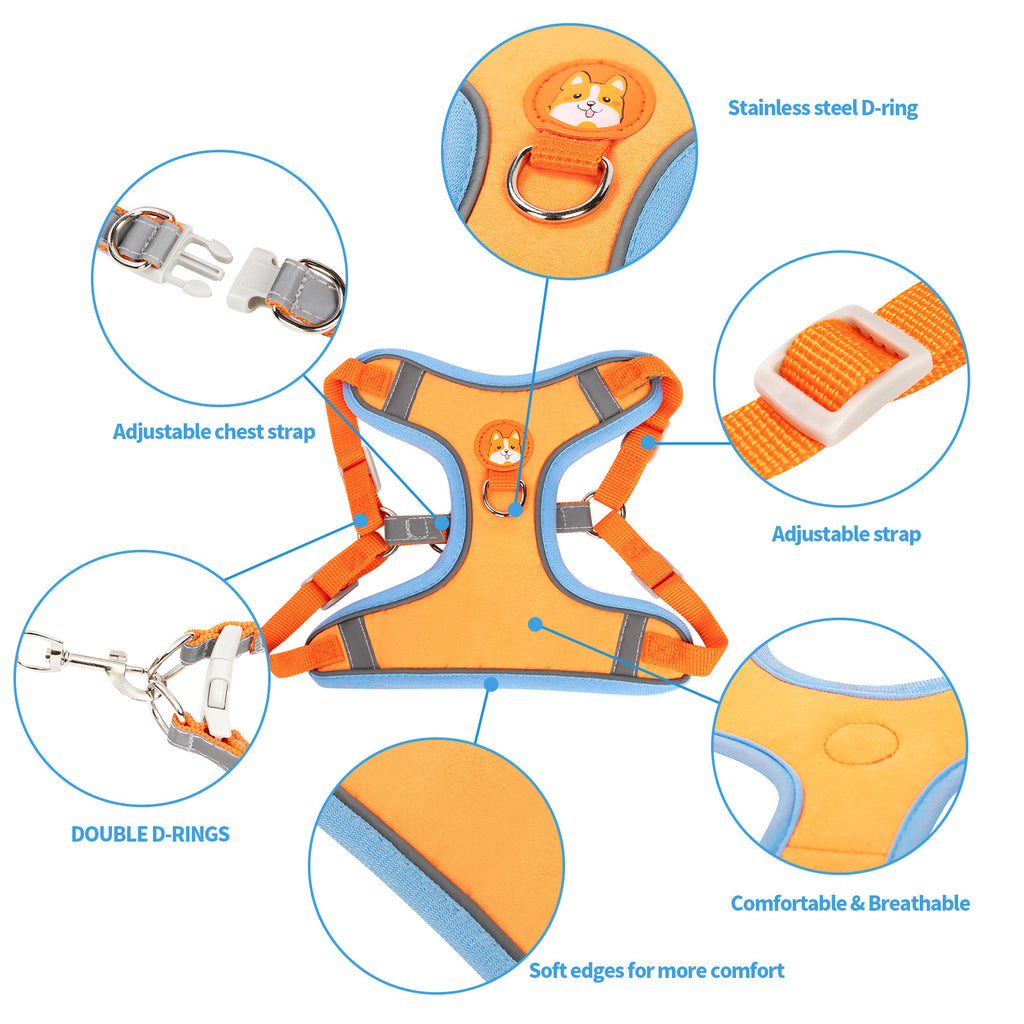 Dog Haulage Rope Package Adjustable Anti Breaking Loose Vest Pet Harness